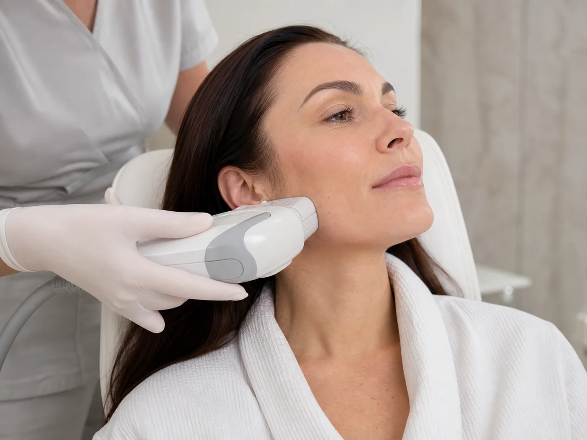 HIFU Behandlung an der Kieferlinie bei ID ESTHETIC Mannheim